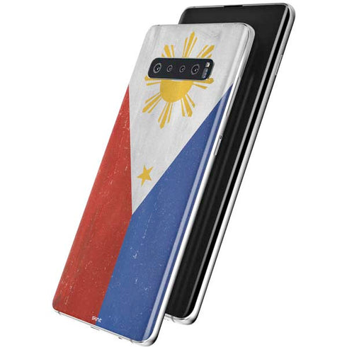 Philippines Flag Distressed Galaxy S10 Plus Skin